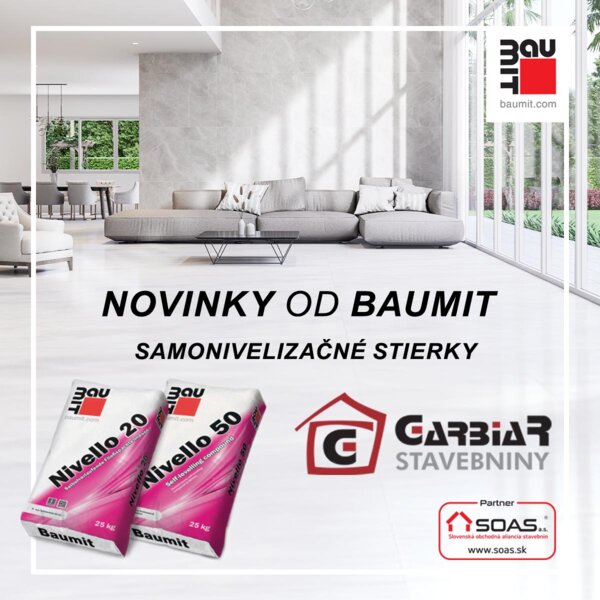 Novinky od Baumit – samonivelizačné stierky